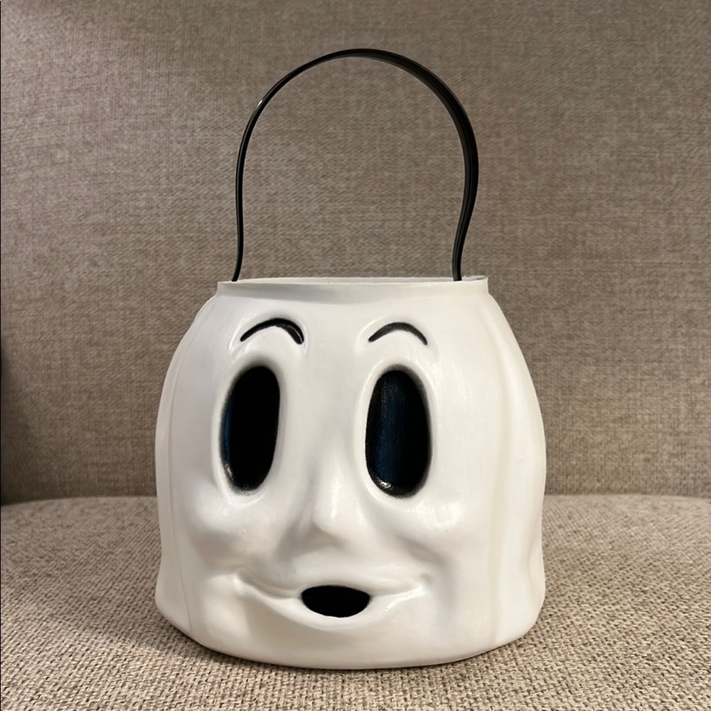 Vintage Empire Blow Mold Halloween Ghost Candy Bucket